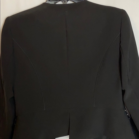 WHBM Black Blazer with polka dot inseam - Picture 6 of 6